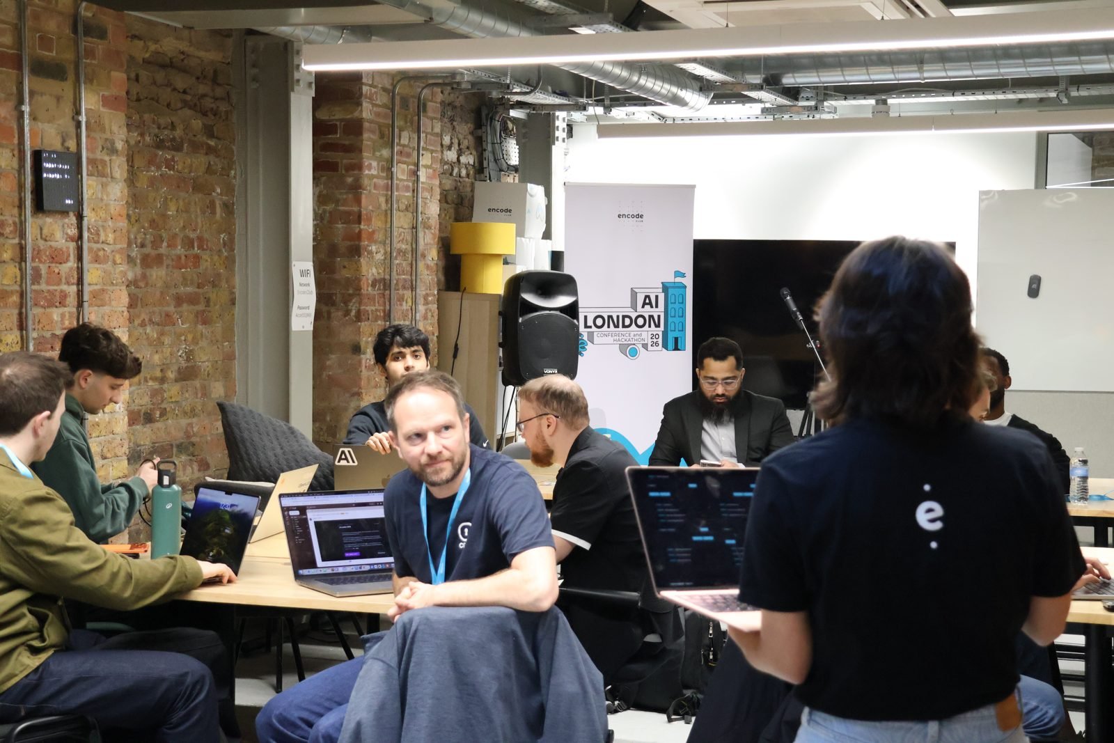The Encode Hub hacking floor during AI London 2026