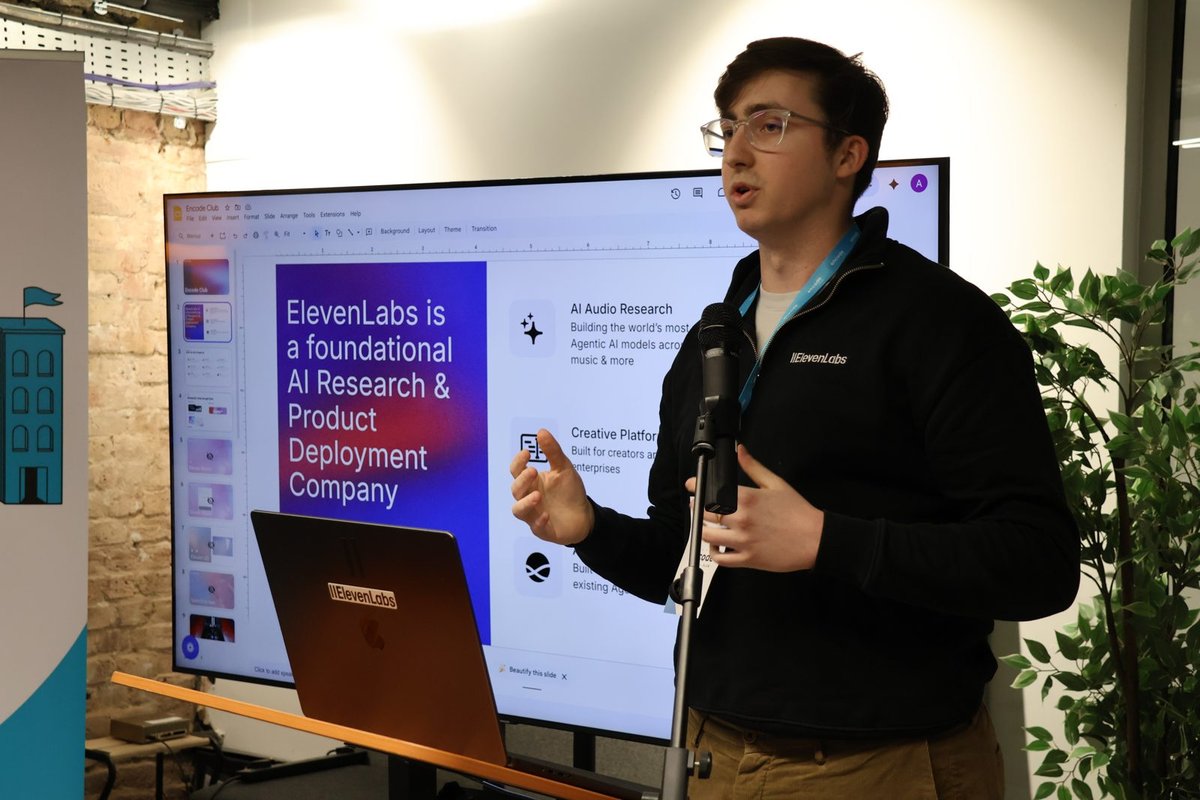 ElevenLabs on stage at AI London 2026